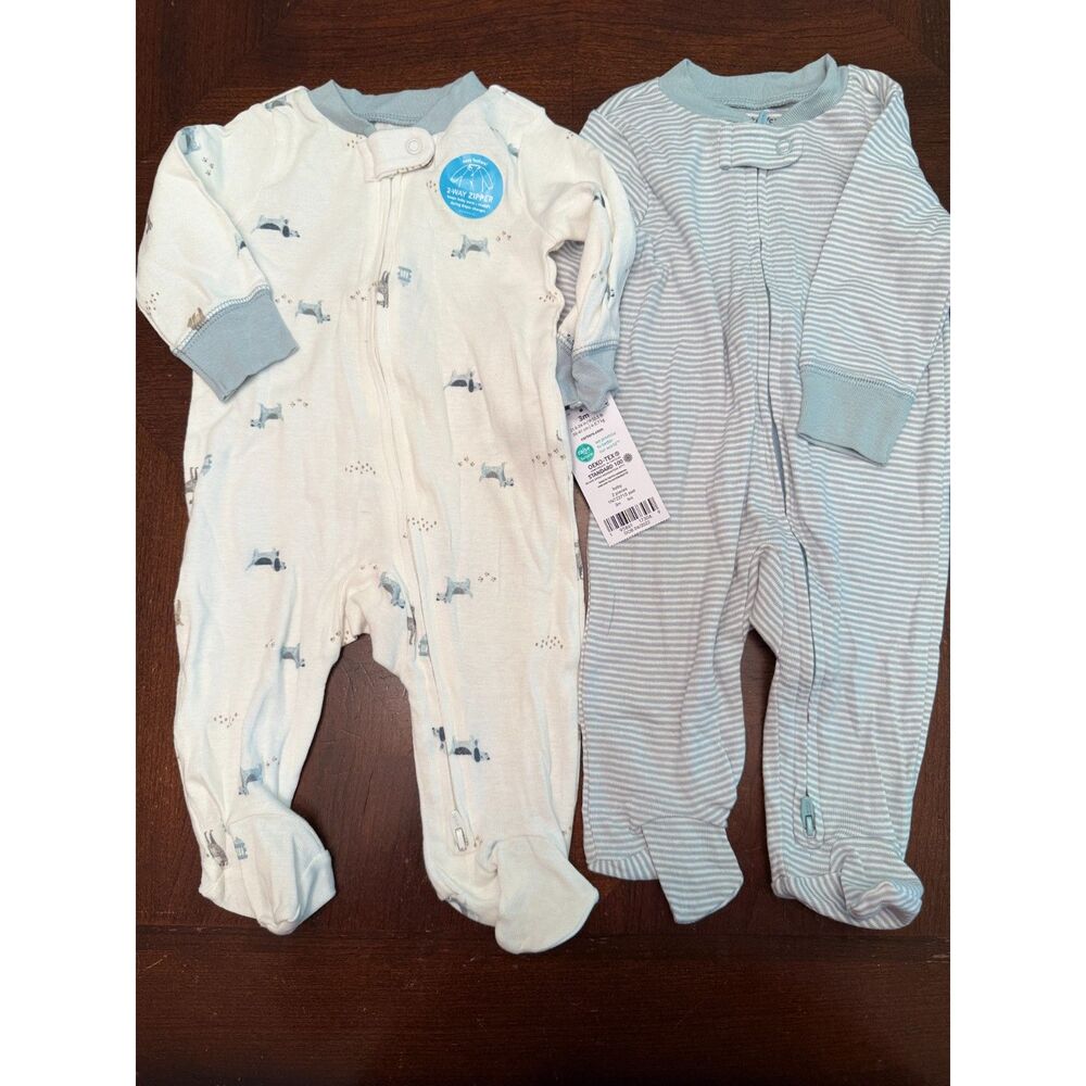 Carters Footed Sleeper 2-Pack 3M NWT